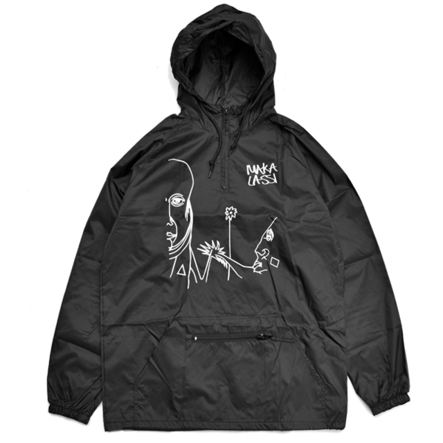 MAKA LASSI - マカラッシ "FLOWER" ANORAK JKT (BLACK) (Lサイズ)
