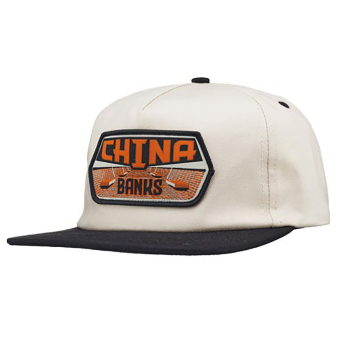 REAL - リアル "CHINA BANKS" スナップバック キャップ (NATURALxBLACK)