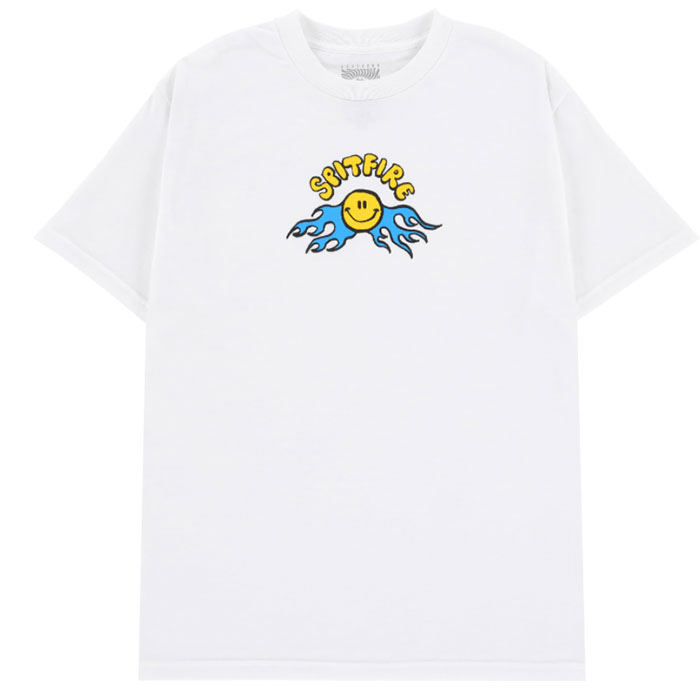SPITFIRE - スピットファイア "HAPPY" Tシャツ (WHITE) Lサイズ