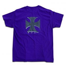 BLACK SHEEP SKATES - "IRON CROSS" S/S Tシャツ (PURPLE)