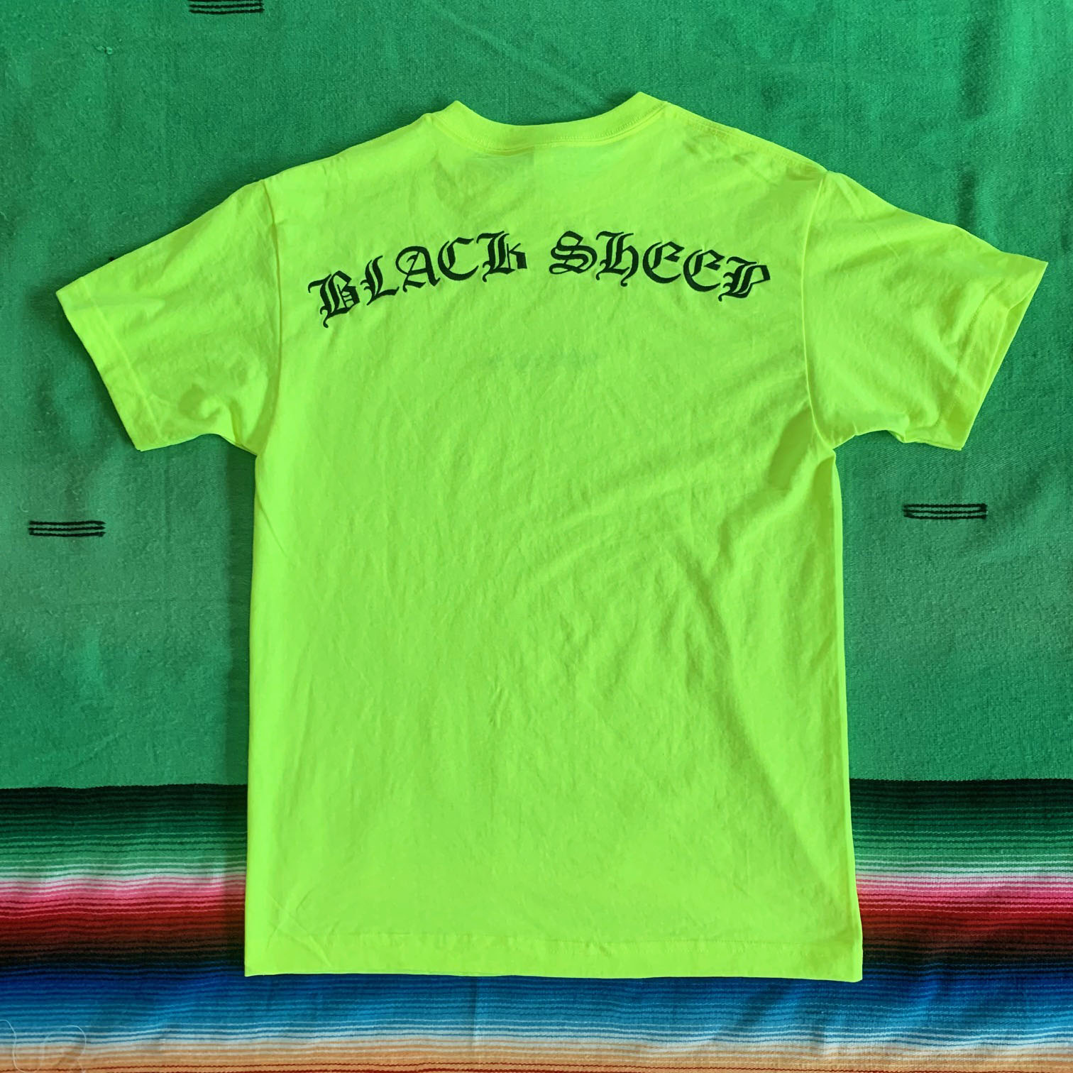 BLACK SHEEP SKATES - ブラックシープ "OLD E" TEE ( S.GREEN) Mサイズ