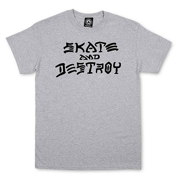 THRASHER - スラッシャー "S.A.D" S/S Tシャツ (GRAY)
