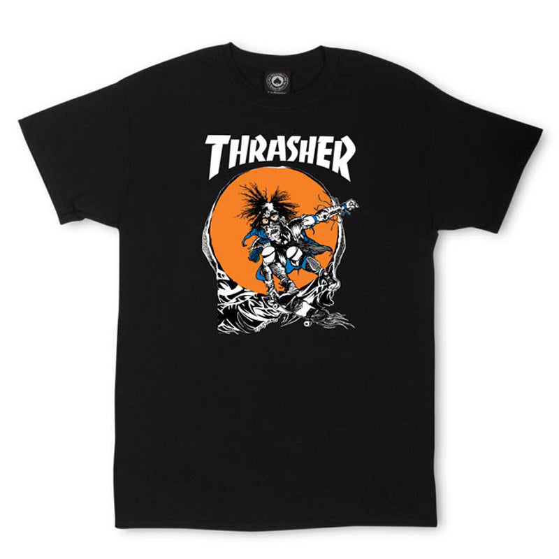 THRASHER - スラッシャー "OUTLAW" S/S Tシャツ Lサイズ (BLACK)