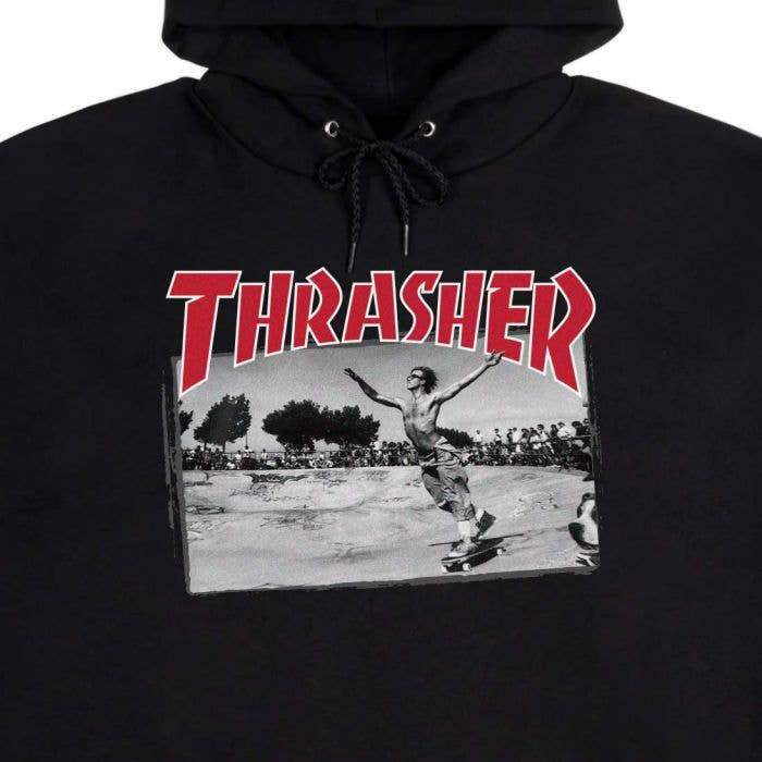 THRASHER - スラッシャー "JAKE PHELPS" フーディー (BLACK)(XLサイズ)