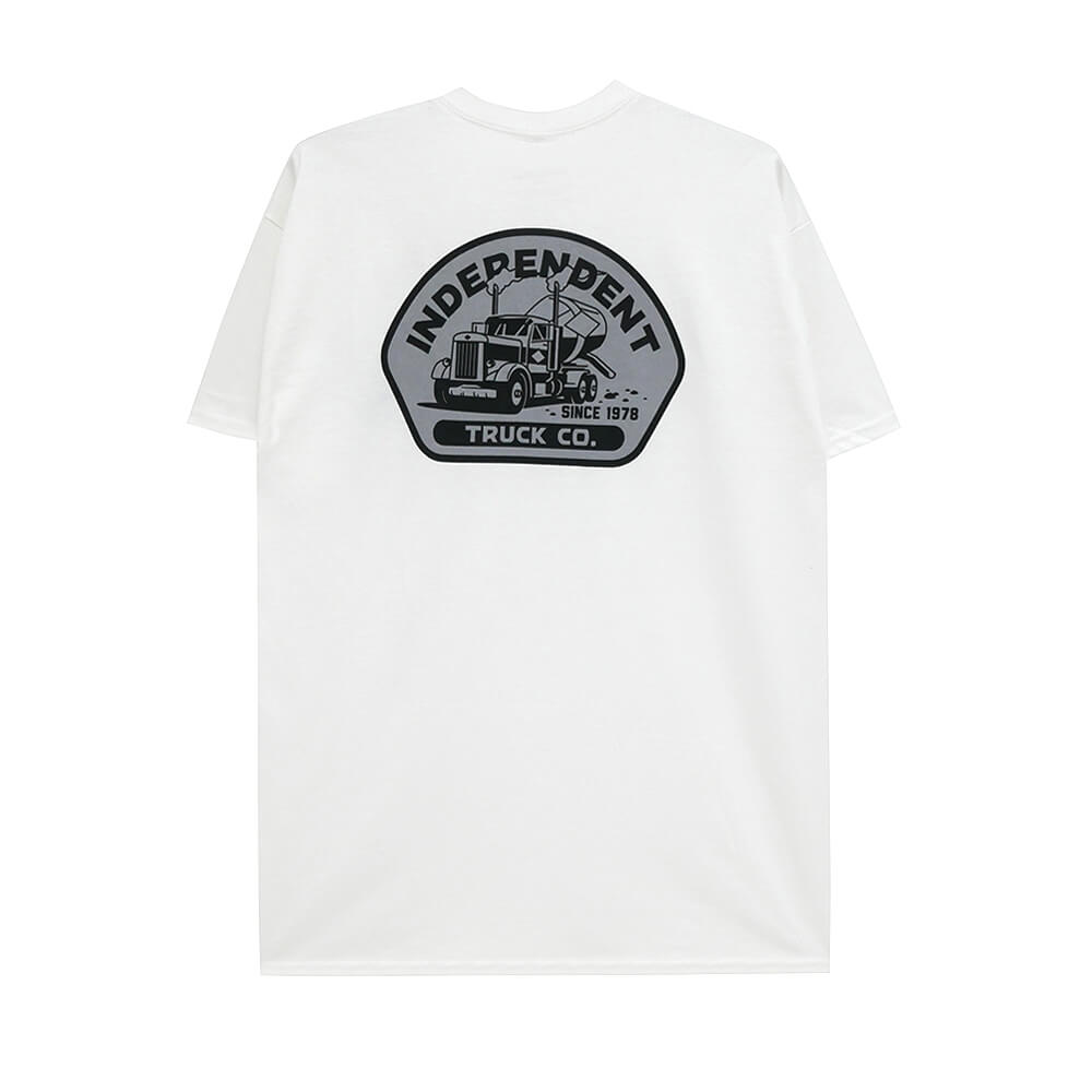 INDEPENDENT - インディペンデント "TRUCKING" S/S TEE (WHITE) Lサイズ