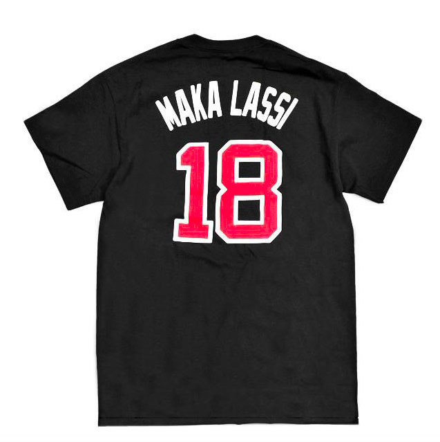 MAKA LASSI - マカラッシ "18" S/S TEE (BLACK)