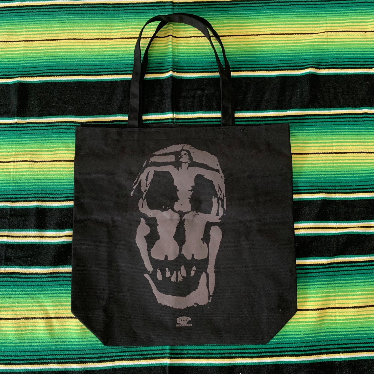 BLACK SHEEP SKATES - ブラックシープ "LADY SKUUL" トートバック (BLACK)