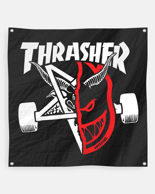 THRASHER x SPITFIRE "Thrash & Burn" バナー