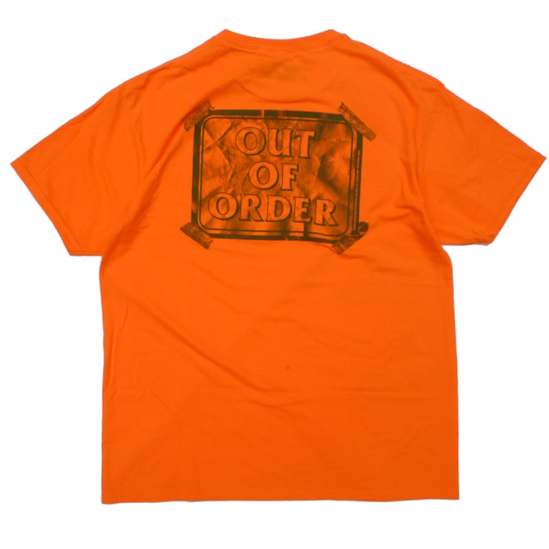ANTI HERO - アンタイヒーロー "OUT OF ORDER" ポケットTシャツ ( Safety Orange)