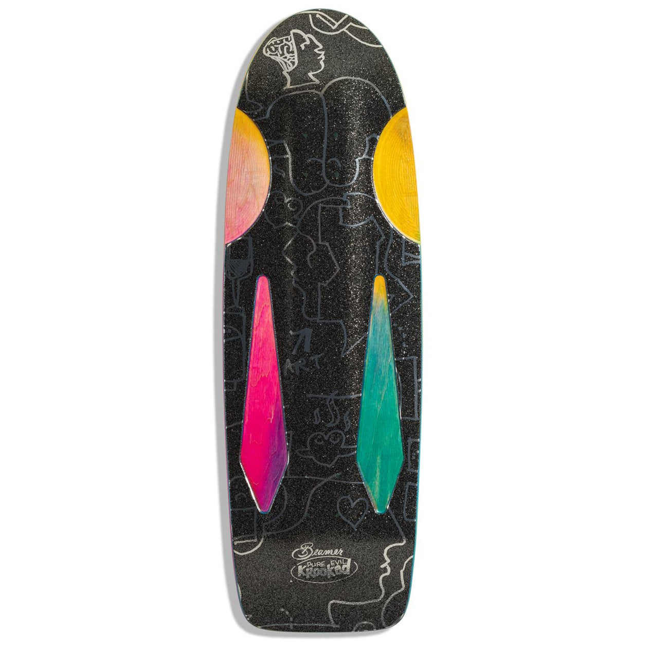 KROOKED - クルキッド  "BEAMER PURE EVIL" SHAPE by MARK "GONZ" GONZALES