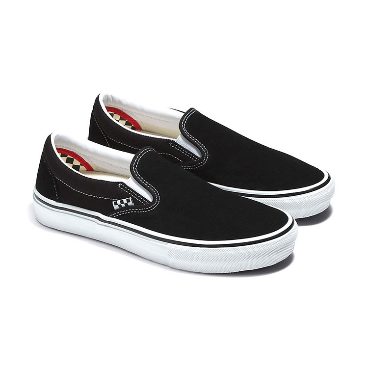 VANS - ヴァンズ "SLIP-ON PRO" 27.5cm (BLACK/WHITE/RED)