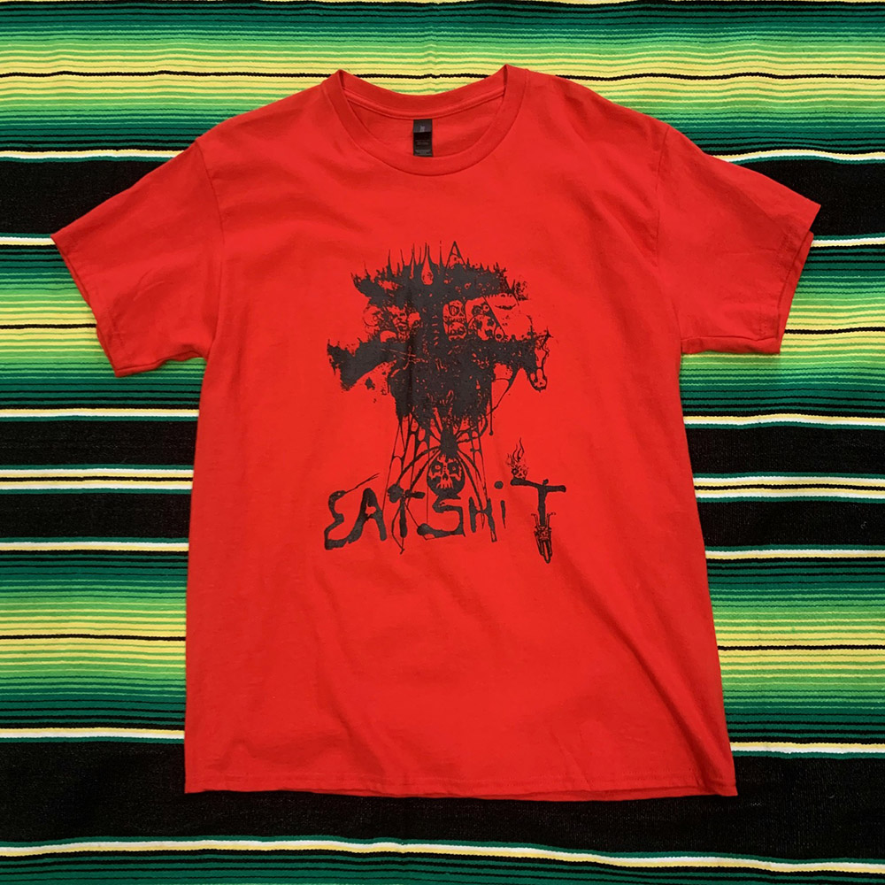 BLACK SHEEP SKATES - "EAT SHIT" S/S Tシャツ (RED)