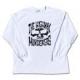 THE HIGHWAY MURDERERS - "FRONT LOGO" L/S TEE (白)