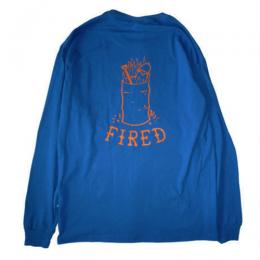 OUR LIFE - アワーライフ "FIRED" L/S Tシャツ (ROYAL BLUE)