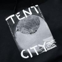 ANTI HERO - アンタイヒーロー "TENT CITY" HOODIE (BLACK)