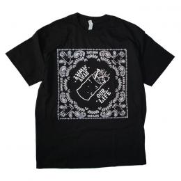 OUR LIFE - アワーライフ "BANDANA" S/S Tシャツ (BLACK)