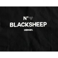BLACK SHEEP SKATES - "CHERNO" トートバッグ (BLACK)