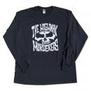 THE HIGHWAY MURDERERS - "FRONT LOGO" L/S TEE (黒)