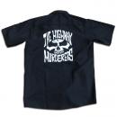 THE HIGHWAY MURDERERS - "BACK LOGO" ワークシャツ (黒)