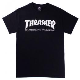 THRASHER - スラッシャー  "MAG LOGO" S/S Tシャツ (BLACK)