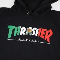 THRASHER - スラッシャー "MEXICO" HOOD (BLACK)