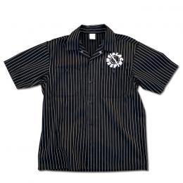 BLACK SHEEP SKATES - "SOOL" ストライプワークシャツ (BLACK)