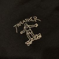 THRASHER - スラッシャー "LITTLE GONZ" POLOシャツ (BLACK)