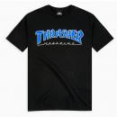 THRASHER - スラッシャー "OUTLINED" Tシャツ (BLACK/BLUE)