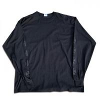BLACK SHEEP SKATES - "IRON CROSS" L/S Tシャツ (黒x黒)