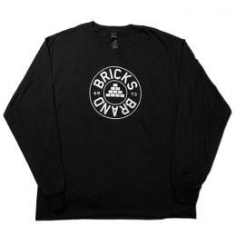 BRICKS BRAND - "BRICKS BUTTON" L/S Tシャツ (BLACK)
