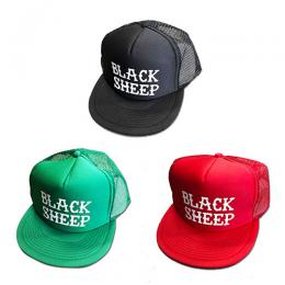 BLACK SHEEP SKATES - "LOGO" MESH CAP (赤/黒/緑)