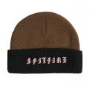 SPITFIRE - スピットファイア "OLD E" 刺繍 BEANIE (BROWN)
